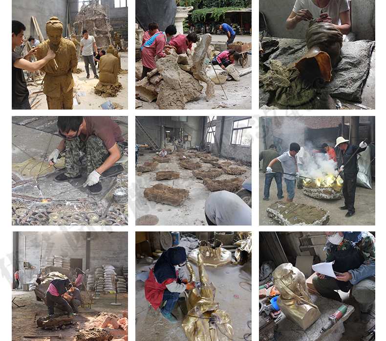 銅雕塑廠家，銅雕塑鑄造流程，銅雕塑定制