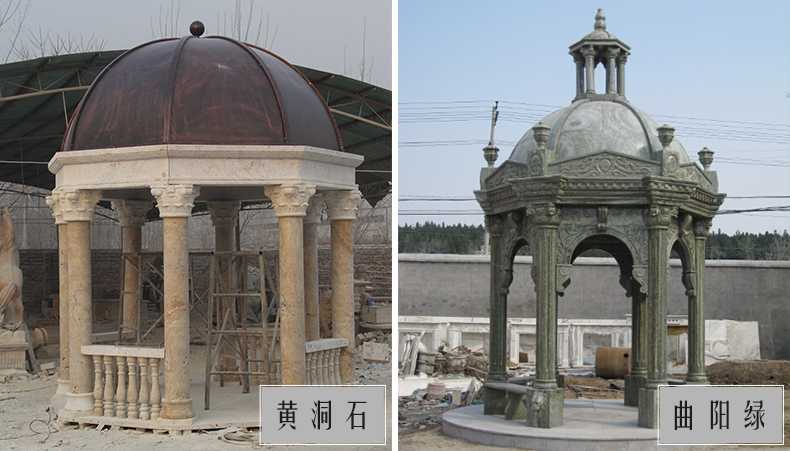 歐式景觀亭子，石雕大理石亭子，河北涼亭廠家