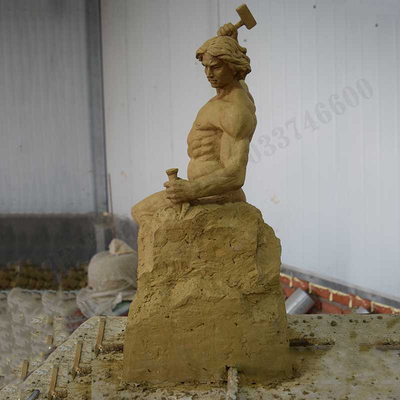 自我雕刻雕塑，自我雕刻擺件，雕刻自我